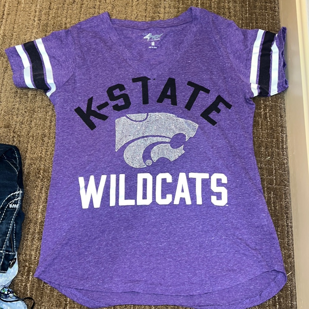 4her K-State Wildcats Bling T-Shirt